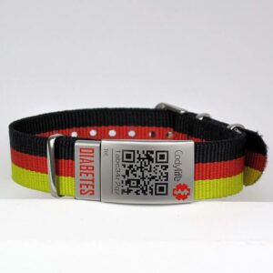 Braccialetto QR Codylife Nato BY-R-Y Diabetes 🐎❤️🍭